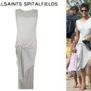 All Saints light grey Riviera dress